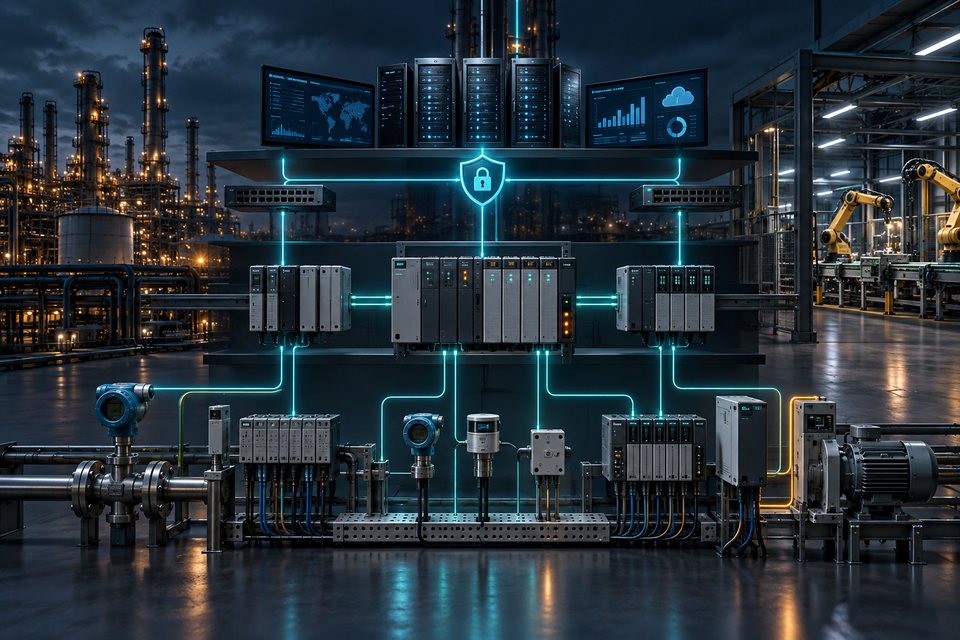news-600-1 Layered controller, network and field architecture for plant modernization